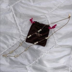 kate spade 32” bow necklace